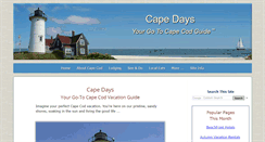 Desktop Screenshot of affordable-cape-cod-vacations.com